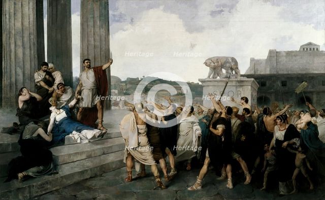 Origin of the Roman Republic (598 BCE), 1877. Creator: Casto Plasencia Maestre.