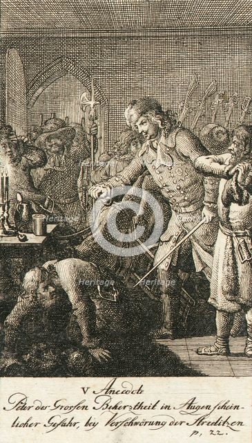 Original Anecdotes of Peter the Great, 1789. Creator: Daniel Nikolaus Chodowiecki.