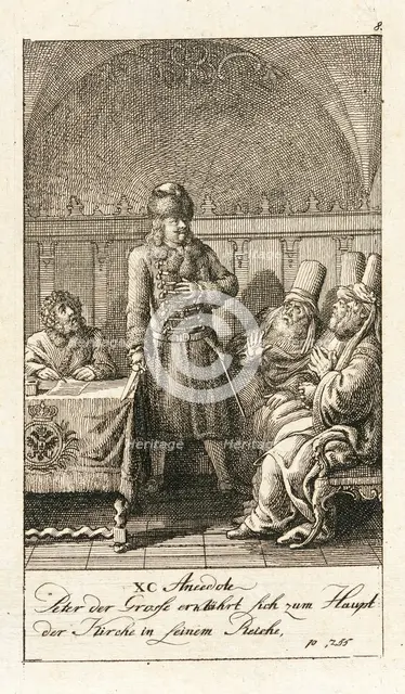 Original Anecdotes of Peter the Great, 1789. Creator: Daniel Nikolaus Chodowiecki.