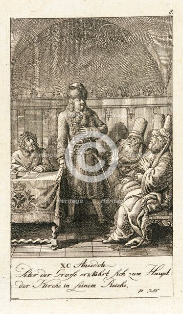 Original Anecdotes of Peter the Great, 1789. Creator: Daniel Nikolaus Chodowiecki.