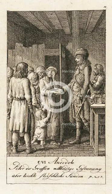 Original Anecdotes of Peter the Great, 1789. Creator: Daniel Nikolaus Chodowiecki.