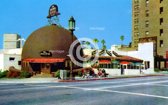 Original Brown Derby Restaurant, Los Angeles, California, USA, 1953. Artist: Unknown