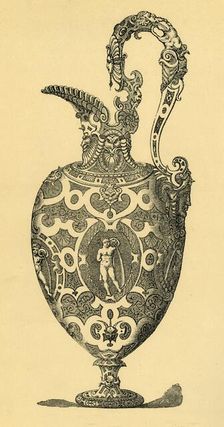 Original design for a vase or ewer (1881). Creator: Unknown