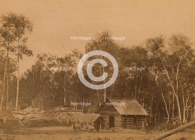 Original Dwellings of the Settlers on Sakhalin Island in the Tymovskoye District, 1880-1899. Creator: Innokenty Ignatievich Pavlovsky.