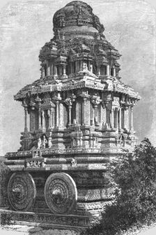 Original Form of the Car of Juggernath, constructed in stone; Notes on the Ancient..., 1875. Creator: Unknown