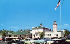 Original farmers market, Hollywood, Los Angeles, California, USA, 1955