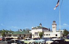 Original farmers market, Hollywood, Los Angeles, California, USA, 1955