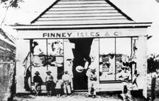 Original Finney Isles & Co. store on the corner of Ann and Warner Street, Fortitude Valley, c1870. Creator: Unknown