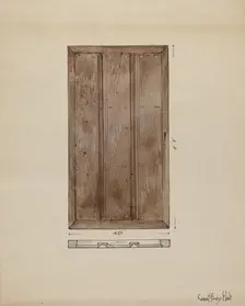 Original Outside Door to Sacristy, c. 1936. Creator: Geoffrey Holt