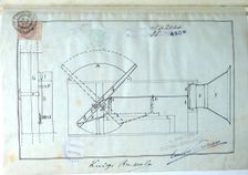 Original sketch of one of the intonarumori, 1914