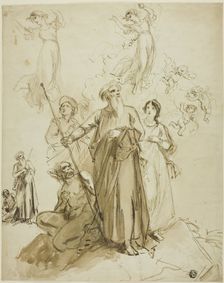 Original Studies for Shakespeare's Tempest, 1824/29. Creator: John Massey Wright