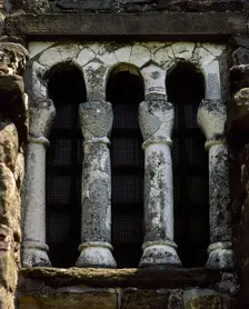 Original window, St Christine of Lena, Asturias, Spain, 9th century, (2002). Creator: LTL