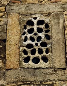 Original window, San Julian de los Prados, Spain, 9th century, (2002). Creator: LTL