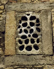 Original window, San Julian de los Prados, Spain, 9th century, (2002). Creator: LTL