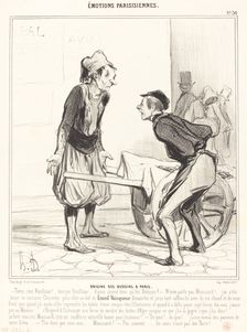 Origine des Bédoins à Paris, 1841. Creator: Honore Daumier