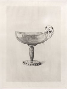 Oriental Cup Made from Agate, 1868. Creator: Jules-Ferdinand Jacquemart
