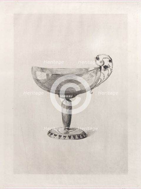 Oriental Cup Made from Agate, 1868. Creator: Jules-Ferdinand Jacquemart.