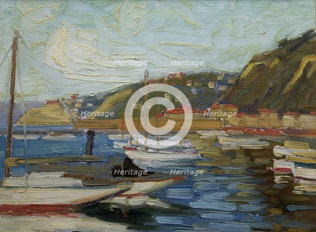 Oriental Bay, Wellington,  c1918. Creator: Ernest George Hood.
