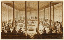 Oriental Banquet Scene, 1795/96. Creators: Jean-Baptiste Hilair, Jean-Baptiste Hilaire