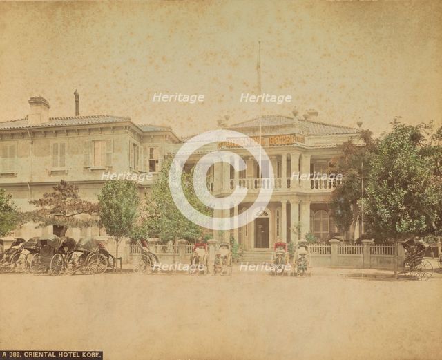 Oriental Hotel, Kobe, 1870s-1890s. Creator: Kusakabe Kimbei.