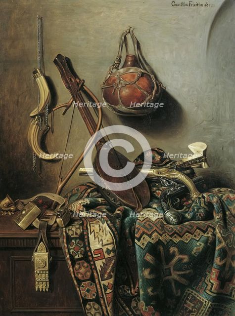 Oriental household items, c1890. Creator: Camilla Friedlander.