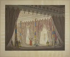 Oriental hall, 1831. Creator: Ludwig Daniel Philipp Schmidt