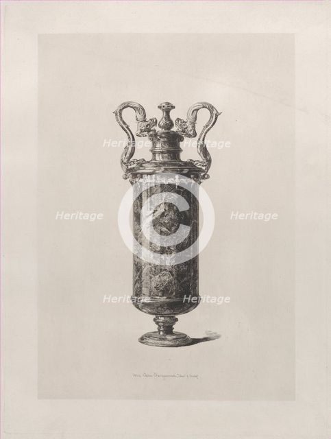 Oriental Jasper Vase, 1864. Creator: Jules-Ferdinand Jacquemart.