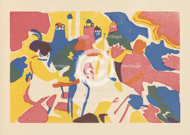 Oriental (Orientalisches). From Klänge (Sounds) , 1913. Creator: Kandinsky, Wassily Vasilyevich (1866-1944).