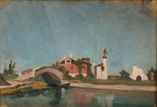 Oriental Landscape, between 1864-1870. Creator: Stanislaus von Chlebowski