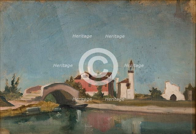 Oriental Landscape, between 1864-1870. Creator: Stanislaus von Chlebowski.