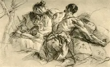 Oriental Merchants with Bales of Wares 1753, (1928). Artist: Giovanni Battista Tiepolo