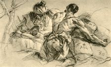 Oriental Merchants with Bales of Wares 1753, (1928). Artist: Giovanni Battista Tiepolo