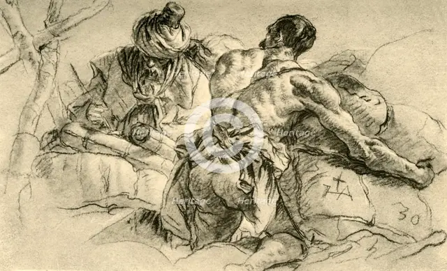 'Oriental Merchants with Bales of Wares', 1753, (1928). Artist: Giovanni Battista Tiepolo.