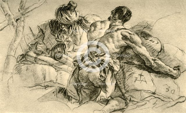 'Oriental Merchants with Bales of Wares', 1753, (1928). Artist: Giovanni Battista Tiepolo.