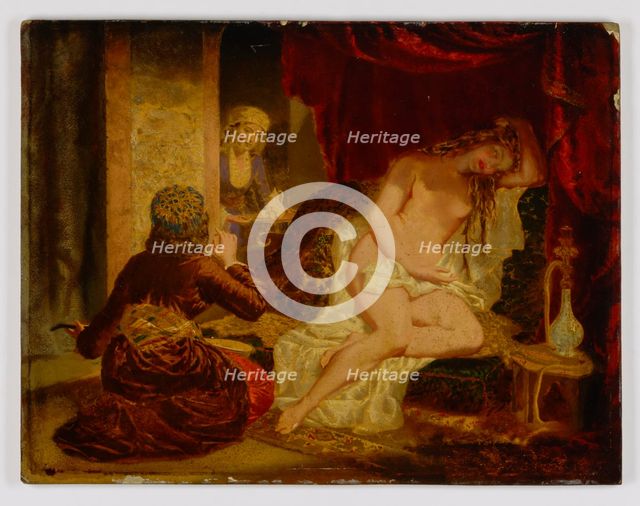 Oriental Princess after the Bath, ca. 1866. Creator: Miner Kilbourne Kellogg.