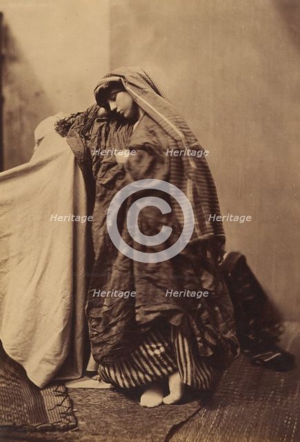 Orientalist Study of a Woman, 1858. Creator: Roger Fenton.