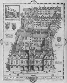 Oriel College, Oxford 1919. Artist: Edmund Hort New