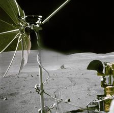 Orion seen from the Rover, lunar surface, 1972. Creator: Charles Duke