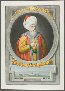 Orkan Kahn, from Portraits of the Emperors of Turkey, 1815. Creator: John Young