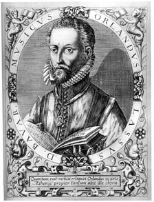 Orlande de Lassus, Franco-Flemish composer of the late Renaissance. Creator: Rene Boyvin