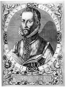Orlande de Lassus, Franco-Flemish composer of the late Renaissance. Creator: Rene Boyvin