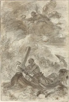 Orlando Kills the Orc with an Anchor. Creator: Jean-Honore Fragonard