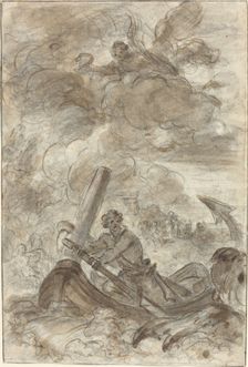 Orlando Kills the Orc with an Anchor. Creator: Jean-Honore Fragonard