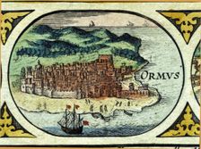 Ormuz, colored engraving from the book Le Theatre du monde or Nouvel Atlas 1645, created, pr…