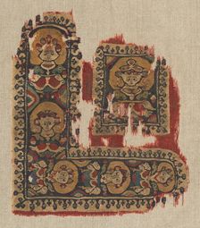 Ornament (Gammadion and Segmentum) from a Tunic, 500s. Creator: Unknown