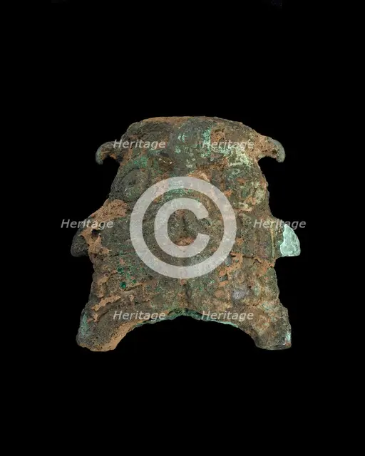Ornament: grotesque animal mask, Western Zhou dynasty, ca. 1050-771 BCE. Creator: Unknown.