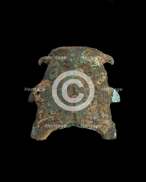 Ornament: grotesque animal mask, Western Zhou dynasty, ca. 1050-771 BCE. Creator: Unknown.