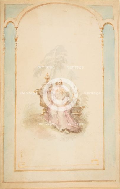 Ornament Design for Wall Panel, 19th century. Creator: Anon.