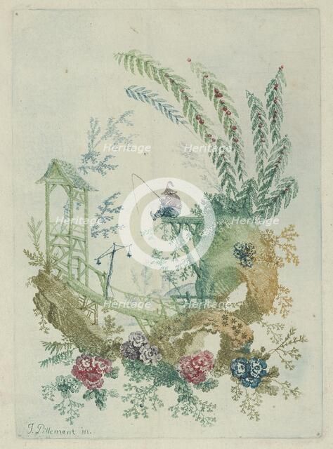 Ornament Design from Nouvelle Suite de Cahiers de Dessins Chinois, 1790s. Creator: Jean-Baptiste Pillement.