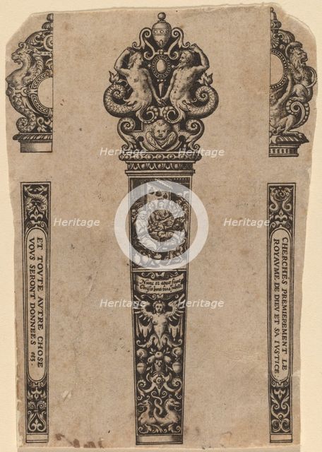 Ornament for Knife Handle. Creator: Theodor de Bry.